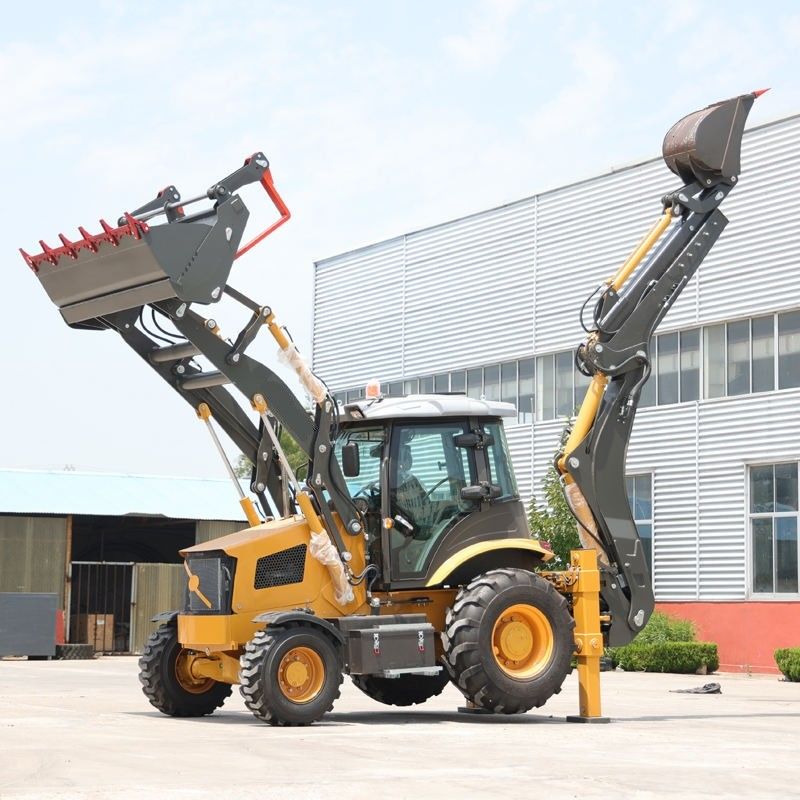 ไดเซลแทรกเตอร์ Loader Backhoe 1.2 ตัน เกษตรกรรม เครื่องแทรกเตอร์ 0.1cbm ถัง