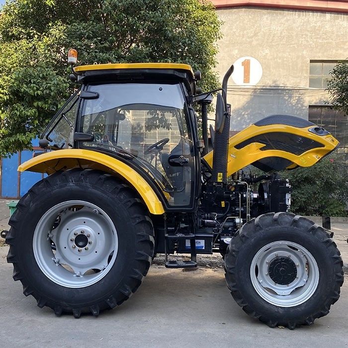2024 เกียร์ดริเวอร์ใหม่ โทรทัคเตอร์เกษตร 110HP 120HP โทรทัคเตอร์ล้อพร้อมกล่องเกียร์