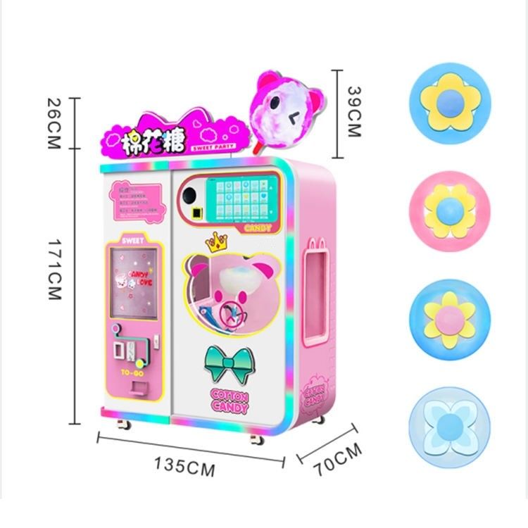 เครื่องขายเหรียญแบบอัตโนมัติครบถ้วน บัตรเครดิต ใช้เครื่องขายขนมหวานแบบอัตโนมัติ พร้อมหลายภาษา