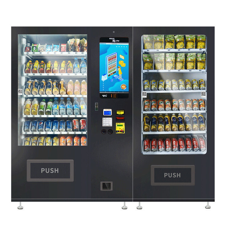 เครื่องขายสินค้าสัตว์เลี้ยงสุนัขแมว เครื่องกลม + ล็อคเกอร์ 2 ใน 1 มิกรออน