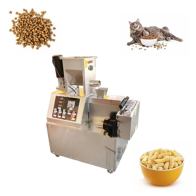 5.5kw Snack Bar Twin Screw Extruder เครื่องทําอาหาร