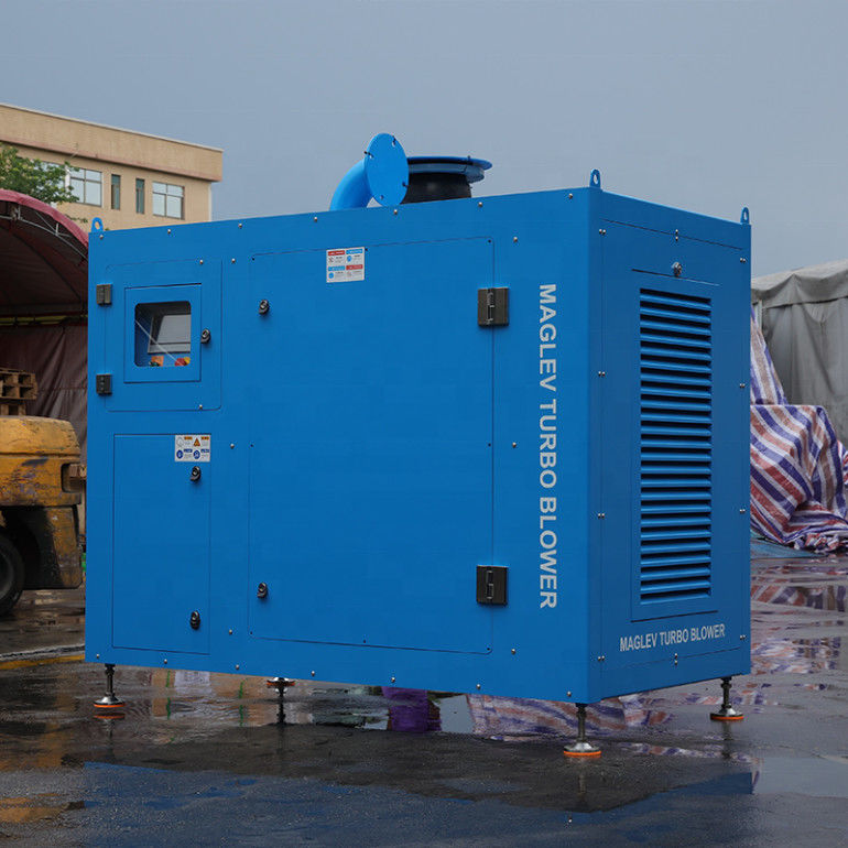 เครื่องพัดลมลอยแม่เหล็กไฟฟ้า Blower สําหรับ WWTP ปรับแต่งสีตามความต้องการ